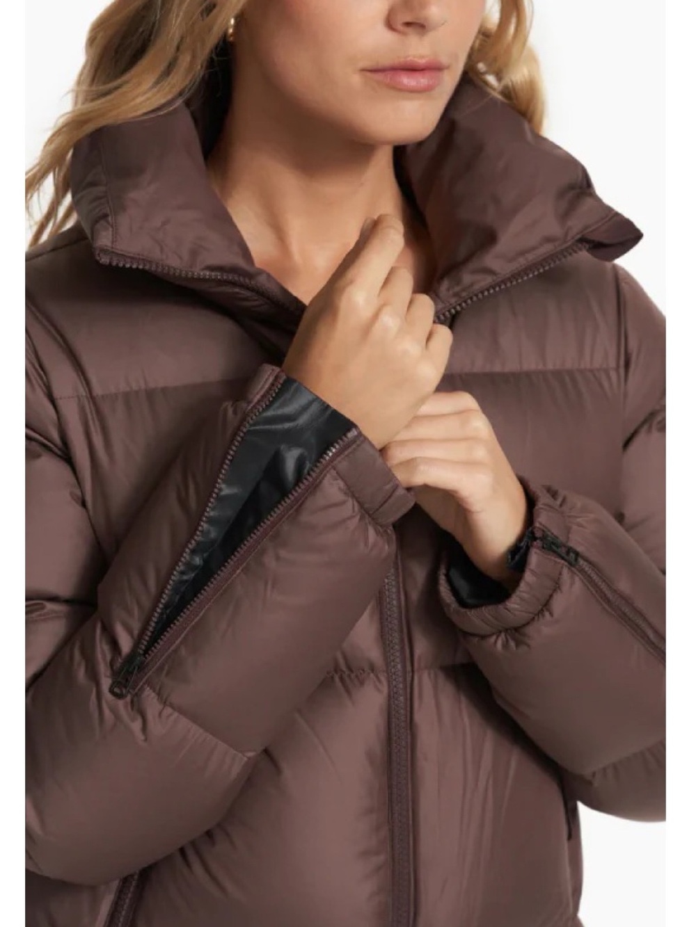 Vuori Hillside Down Puffer Jacket Brown - Picture 8 of 9